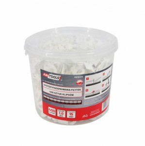 AWTOOLS SYSTEM POZIOMOWANIA ST 1,0mm 400(KLIPS 7-15mm)
