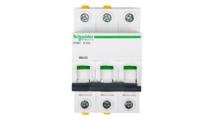 Wyłącznik nadprądowy 3P B 25A 6kA AC iC60N-B25-3 Acti9 A9F03325