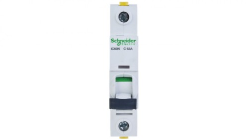 Wyłącznik nadprądowy 1P C 63A 6kA AC iC60N-C63 A9F04163