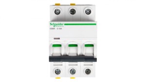 Wyłącznik nadprądowy 3P C 10A 6kA AC iC60N-C10-3 Acti9 A9F04310