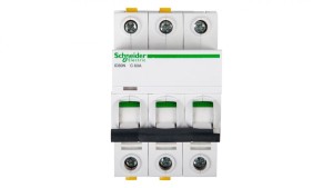 Wyłącznik nadprądowy 3P C 63A 6kA AC iC60N-C63-3 Acti9 A9F04363