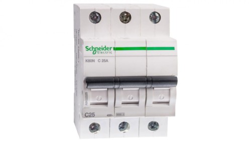 Wyłącznik nadprądowy 3P C 25A 6kA AC K60N A9K02325