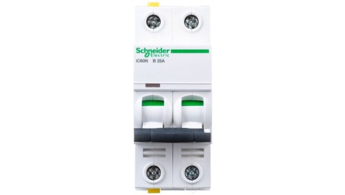 Wyłącznik nadprądowy 2P B 25A 6kA AC iC60N-B25-2 A9F03225