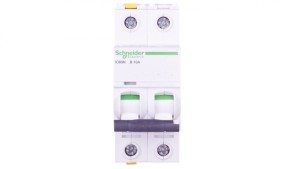 Wyłącznik nadprądowy 2P B 10A 6kA AC iC60N-B10-2 Acti9 A9F03210