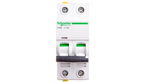 Wyłącznik nadprądowy 2P C 16A 6kA AC iC60N-C16-2 A9F04216
