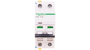 Wyłącznik nadprądowy 1P+N B 16A 6kA AC iC60N-B16-1N Acti9 A9F03616