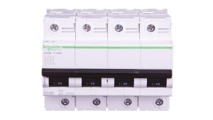 Wyłącznik nadprądowy 4P C 100A 10kA AC C120N Acti9 A9N18374