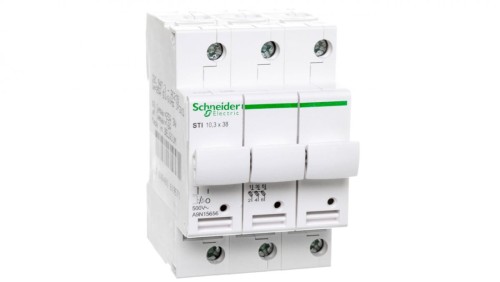 Rozłącznik bezpiecznikowy cylindryczny 3P 10x38mm STI A9N15656