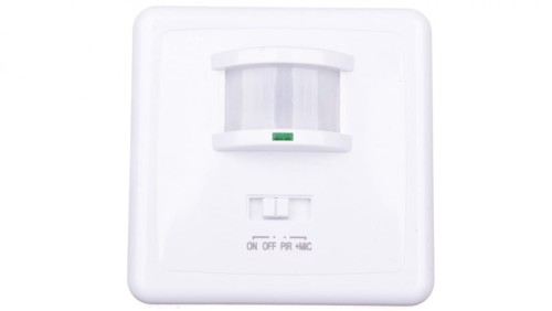 Czujnik ruchu MARID JQ-L PIR 40-500W IP20 podtynkowy zasięg do 12m 150 st. 3–2000 lx 30-90dB biały 08910