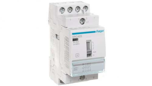 Stycznik modułowy ze sterowaniem ręcznym 25A 4Z 230V AC ERC425