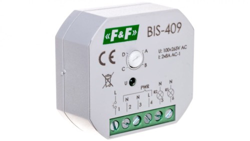 Przekaźnik bistabilny 2Z 8A 230V AC BIS-409