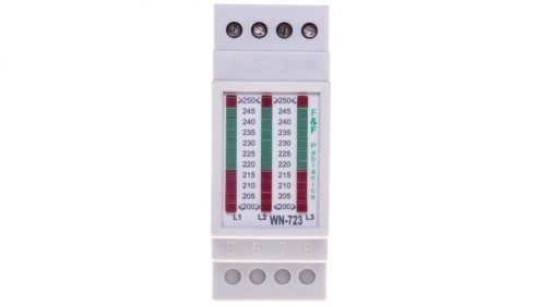 Lampka modułowa potrójna biały 230-400V AC WN-723