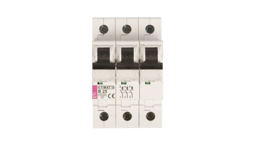 Wyłącznik nadprądowy 3P B 25A 10kA AC ETIMAT10 002125718