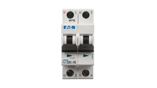 Wyłącznik nadprądowy 2P C 20A 15kA DC FAZ C20/2-DC 279141