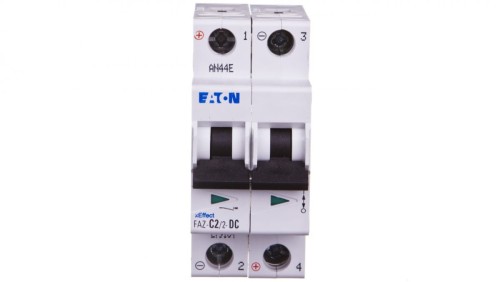 Wyłącznik nadprądowy 2P C 2A 10kA DC FAZ C2/2-DC 279134