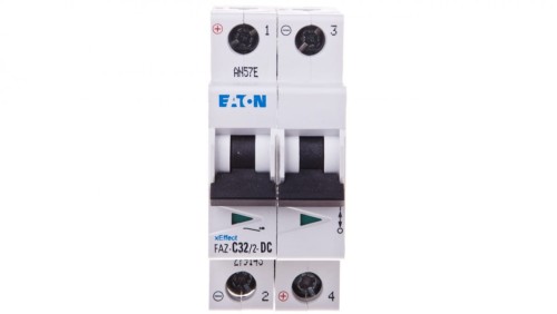 Wyłącznik nadprądowy 2P C 32A 15kA DC FAZ C32/2-DC 279143