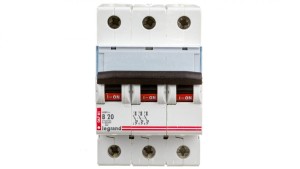 Wyłącznik nadprądowy 3P B 20A 10kA AC S313 TX3 404127
