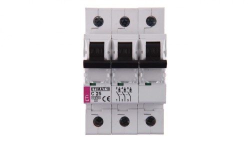 Wyłącznik nadprądowy 3P C 25A 10kA AC ETIMAT10 002135718