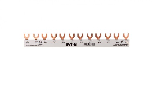 Szyna łączeniowa 2P 63A 10mm2 widełkowa (12 mod.) EVG-2PHAS/12MODUL 215641