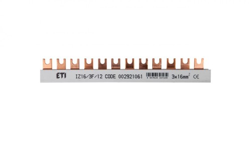 Szyna łączeniowa widełkowa 3P 100A 16mm2 (12 mod.) IZ16/3F/12 002921061