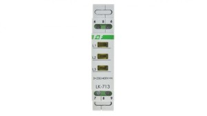 Lampka modułowa 3-fazowa żółta 3x230V+N AC LK-713Y