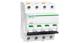 Wyłącznik nadprądowy 4P C 32A 10kA AC iC60H-C32-4 Acti9 A9F07432