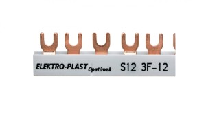 Szyna łączeniowa 3P 63A 12mm2 widełkowa (12mod.) 3F S12 3F-10 45.322