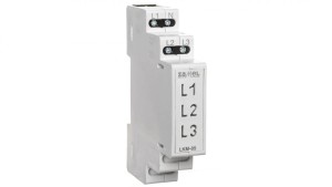 Lampka modułowa 3-fazowa żółta/zielona/czerwona 230V AC LED TN LKM-05-40 EXT10000048