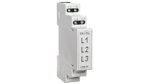 Wskaźnik zasilania 230V AC LED żółta/zielona/czerwona sieć TN LKM-05-40 EXT10000048