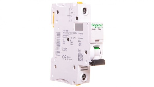 Wyłącznik nadprądowy 1P C 4A 10kA AC iC60H-C4 A9F07104