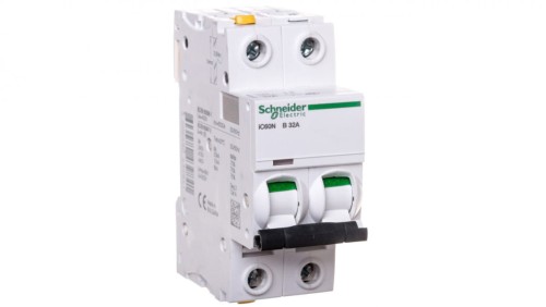 Wyłącznik nadprądowy 2P B 32A 6kA AC iC60N-B32-2 A9F03232