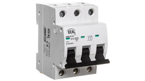 Wyłącznik nadprądowy 3P B 10A 6kA AC KMB6-B10/3 VDE 23164