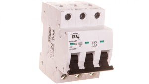 Wyłącznik nadprądowy 3P C 40A 6kA AC KMB6-C40/3 VDE 23165