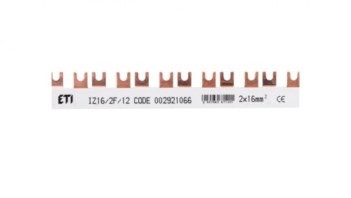 Szyna łączeniowa widełkowa 2P 100A 16mm2 (12mod.) IZ16/2F/12 002921066