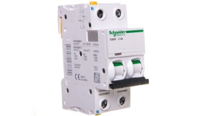 Wyłącznik nadprądowy 1P+N C 2A 10kA AC iC60H-C2-1N Acti9 A9F07602