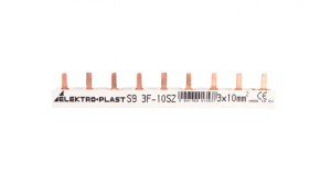 Szyna prądowa typu PIN 3P 10mm2 63A 9 pinów IZS10/3F/9 45.219