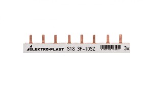 Szyna prądowa typu PIN 3P 10mm2 63A 18 pinów IZS10/3F/18 45.228