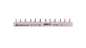Szyna prądowa typu PIN 3P 16mm2 100A 12 pinów IZS16/3F/12 45.262