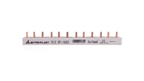 Szyna prądowa typu PIN 3P 16mm2 100A 12 pinów IZS16/3F/12 45.262