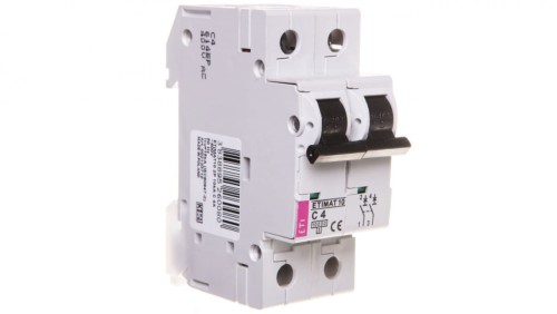 Wyłącznik nadprądowy 2P C 4A 10kA AC ETIMAT10 002133710
