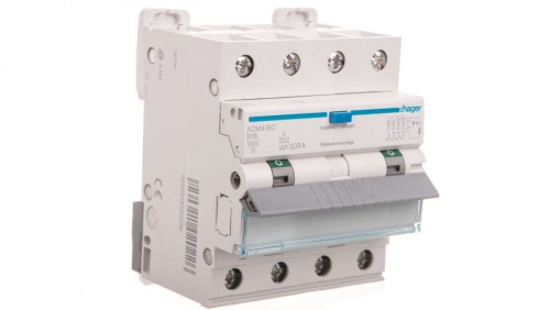 Wyłącznik różnicowo-nadprądowy RCBO 4P B16A 0,03A Typ A 6kA RCBO ADM416C