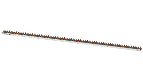 Szyna łączeniowa 1P+N 10mm2 sztyftowa 60 modułowa dla 60 Wyłączników 1P+N wąskich (5SV1 5SV6 5SL60) do cięcia (bez zaślepek w ko
