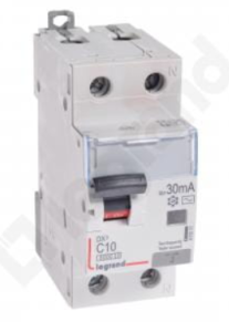Wyłącznik różnicowo-nadprądowy 2P 10A C 0,03A typ AC P312 DX3 411011