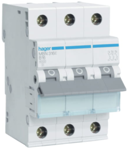 Wyłącznik nadprądowy 3P B 16A 6kA AC MBN316E