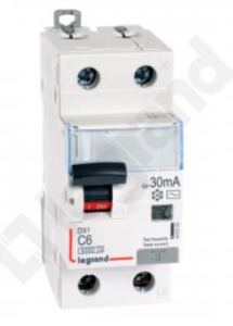 Wyłącznik różnicowo-nadprądowy 2P 6A C 0,03A typ AC P312 DX3 411010