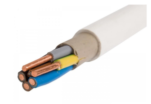 Przewód instalacyjny YDY 5x10 żo biały 450/750V 172170007C0100 /100m/