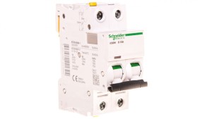 Wyłącznik nadprądowy 2P D 10A 6kA AC iC60N-D10-2 Acti9 A9F05210