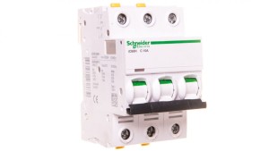 Wyłącznik nadprądowy 3P C 10A 10kA AC iC60H-C10-3 Acti9 A9F07310