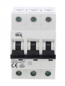 Wyłącznik nadprądowy 3P C 25A 6kA AC KMB6-C25/3 VDE 23148