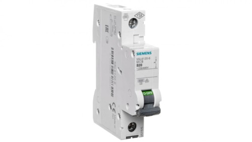 Wyłącznik nadprądowy SENTRON 5SL6 1P B 20A 6kA AC 5SL6120-6